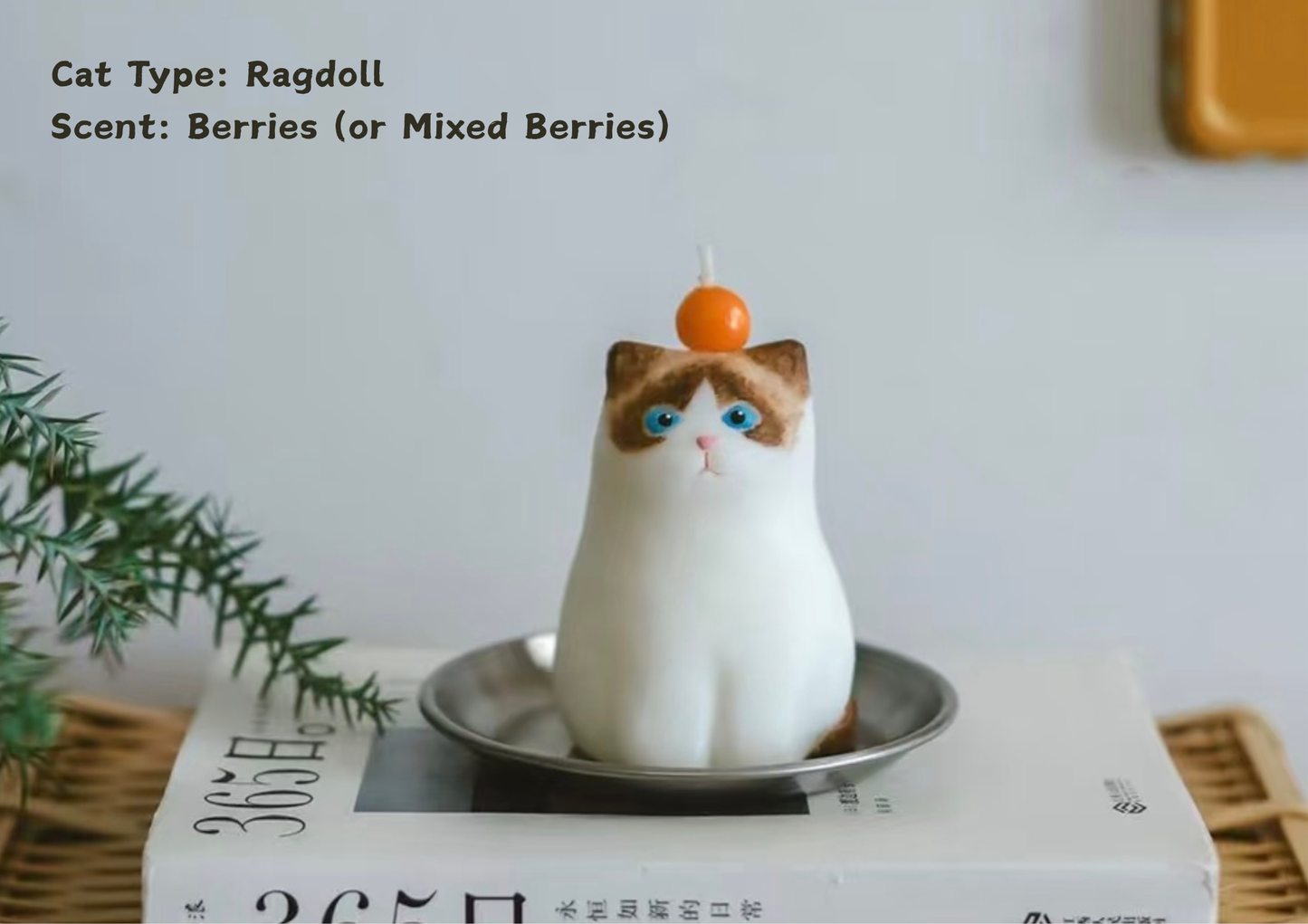 Ragdoll Cat Candle